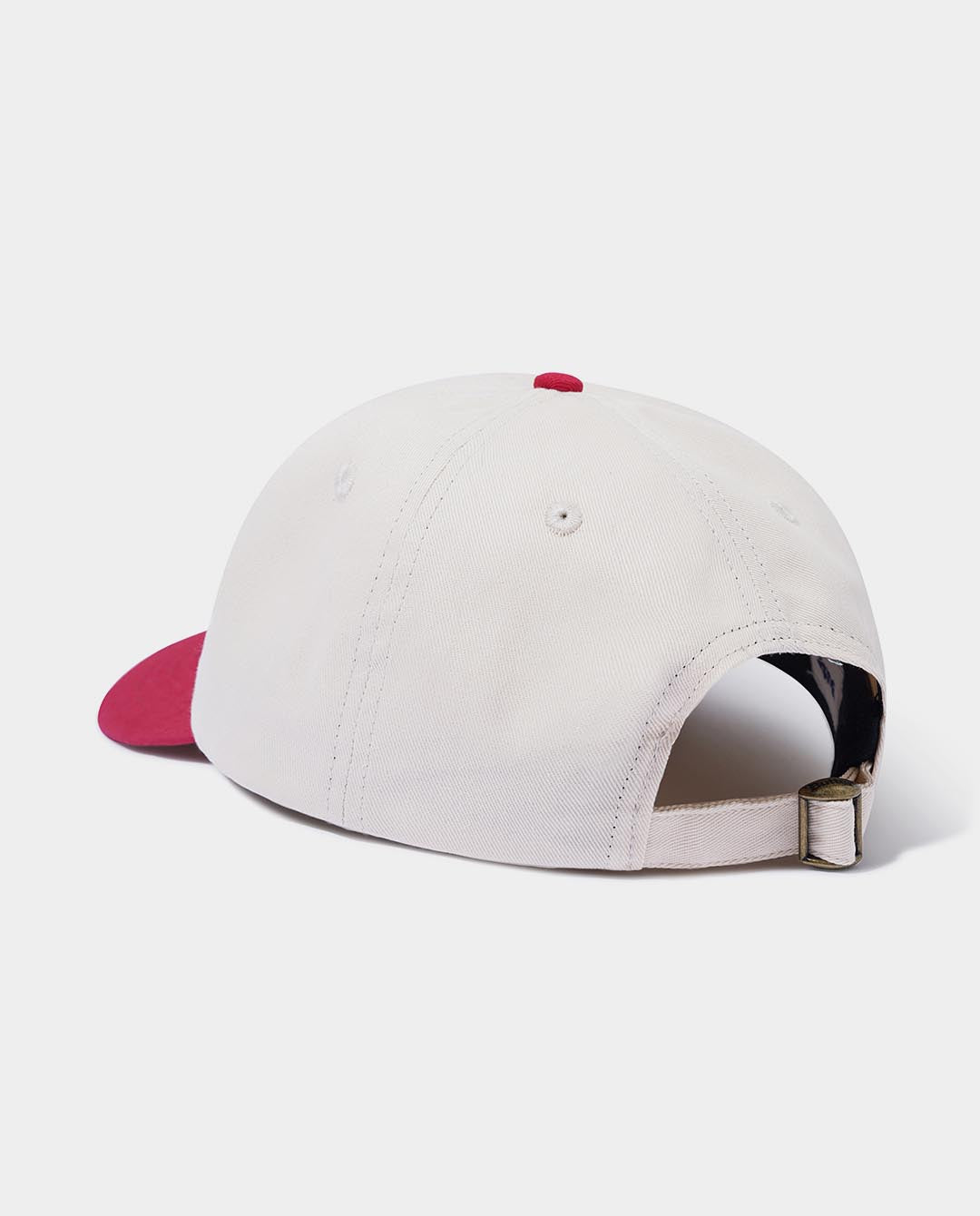 Butter Goods - Pooch 6 Panel Hat - Natural/Cherry Hats Butter Goods   