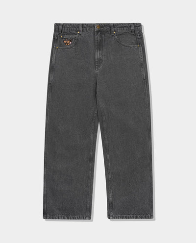 Butter Goods - Pooch Relaxed Denim Jeans - Washed Grey Pants Butter Goods   