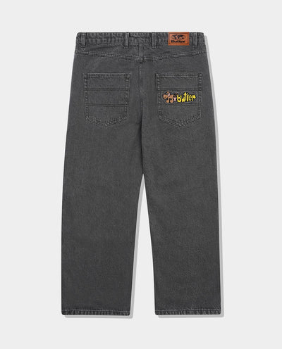 Butter Goods - Pooch Relaxed Denim Jeans - Washed Grey Pants Butter Goods   