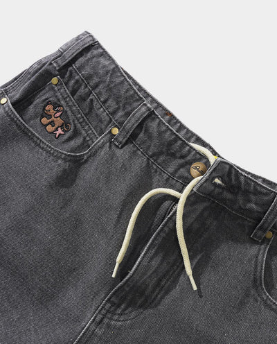 Butter Goods - Pooch Relaxed Denim Jeans - Washed Grey Pants Butter Goods   