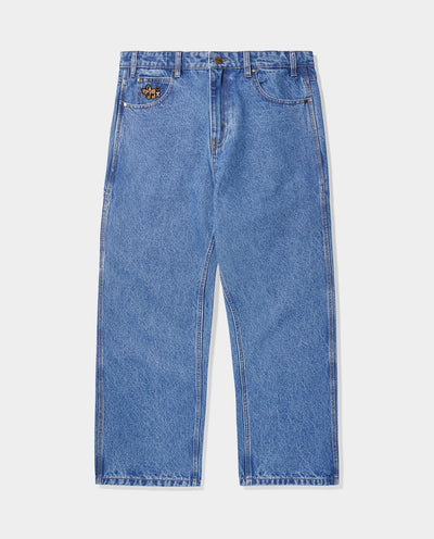 Butter Goods - Pooch Relaxed Denim Jeans - Washed Indigo Pants Butter Goods   