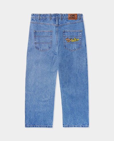 Butter Goods - Pooch Relaxed Denim Jeans - Washed Indigo Pants Butter Goods   