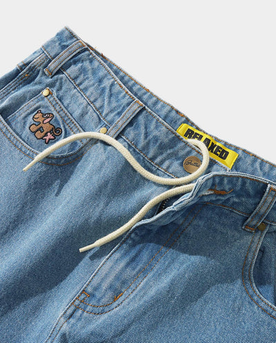 Butter Goods - Pooch Relaxed Denim Jeans - Washed Indigo Pants Butter Goods   