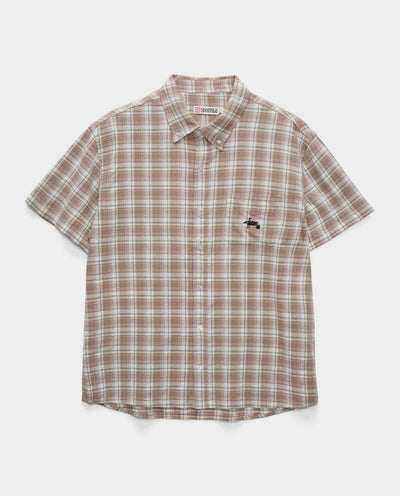 S/Double - Blend Check Shirt - Honey Shirts S/Double