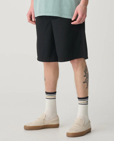 S/Double - Gentleman Walk Short - Black Shorts S/Double