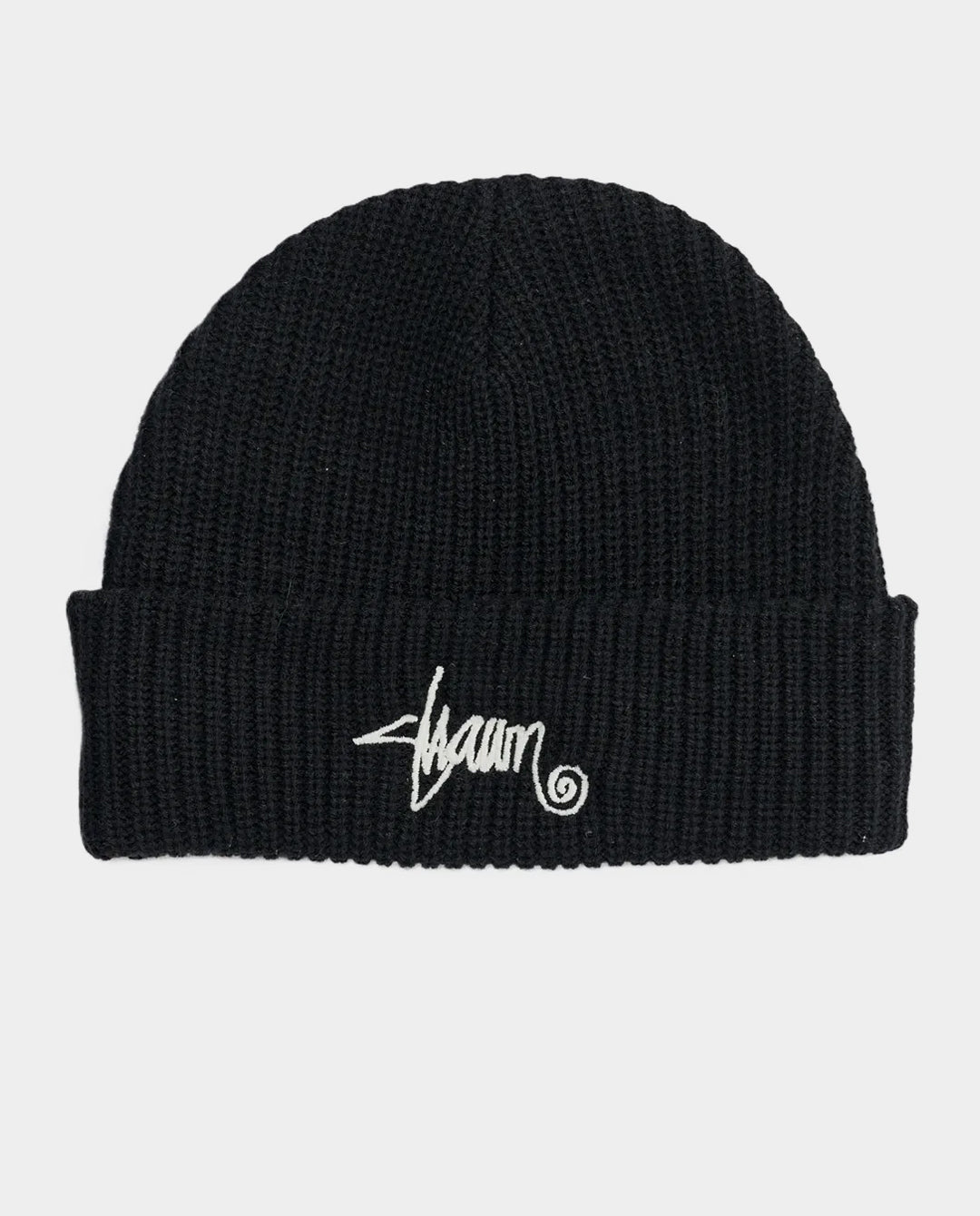 S/Double - Shawn Script Mid Beanie - Black Beanie S/Double