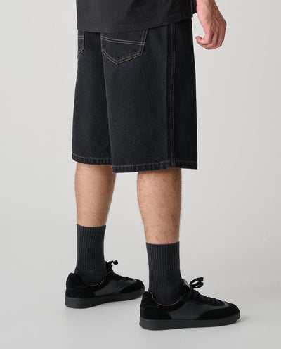 S/Double - Standard Denim Shorts - Black Shorts S/Double