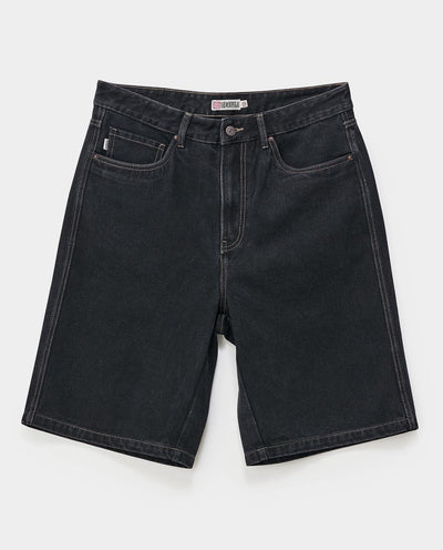 S/Double - Standard Denim Shorts - Black Shorts S/Double