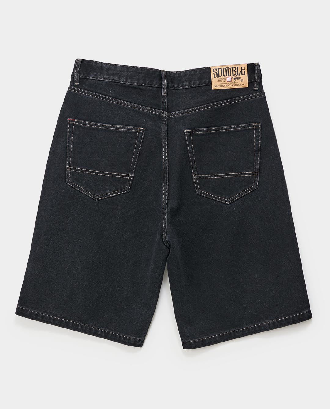 S/Double - Standard Denim Shorts - Black Shorts S/Double