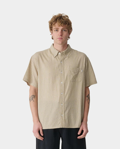 S/Double - Stock Check Classic Shirt - Artichoke Shirts S/Double