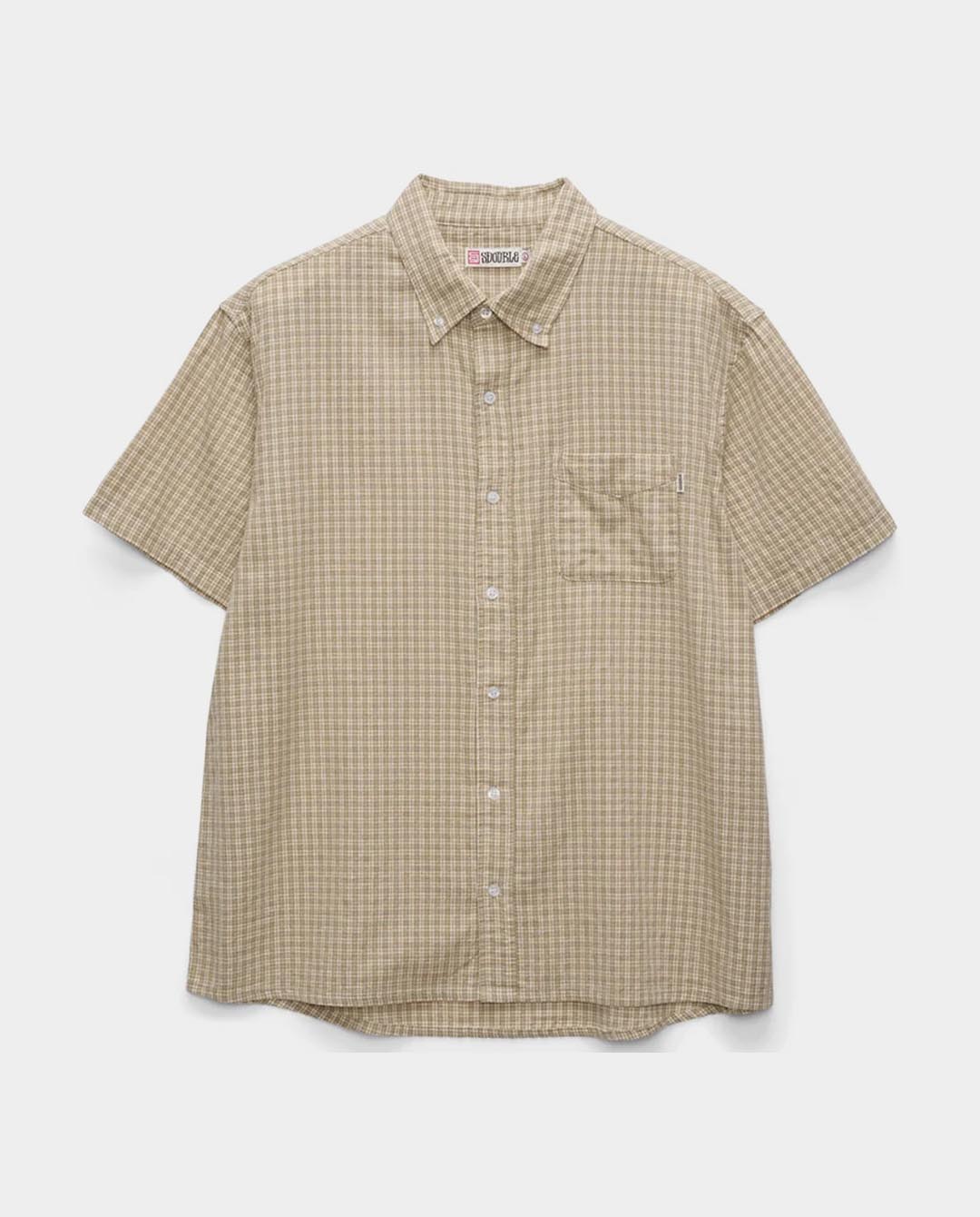 S/Double - Stock Check Classic Shirt - Artichoke Shirts S/Double