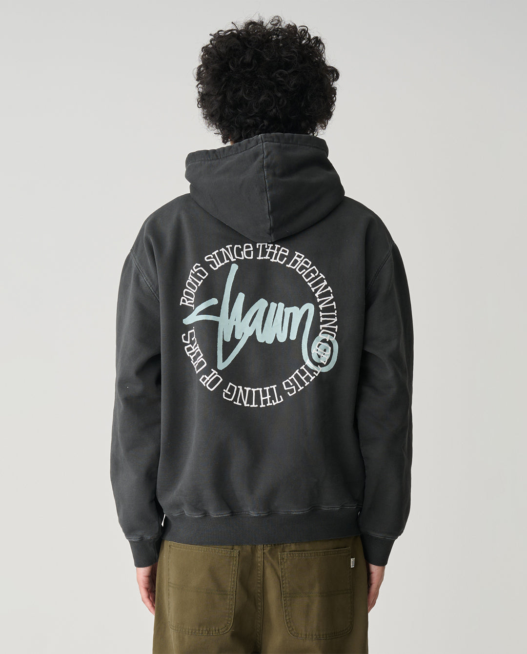 S/Double - This Thing Dot Hood - Washed Black Hoodies S/Double