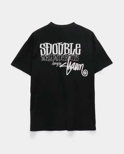 S/Double - World Wide Roots T-Shirt - Black T-Shirts S/Double