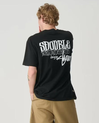 S/Double - World Wide Roots T-Shirt - Black T-Shirts S/Double