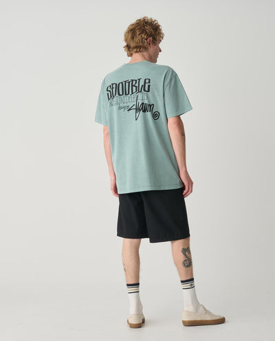 S/Double - World Wide Roots T-Shirt - Washed Sage T-Shirts S/Double