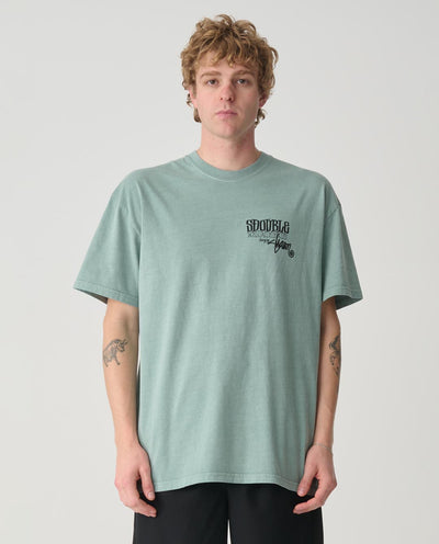 S/Double - World Wide Roots T-Shirt - Washed Sage T-Shirts S/Double