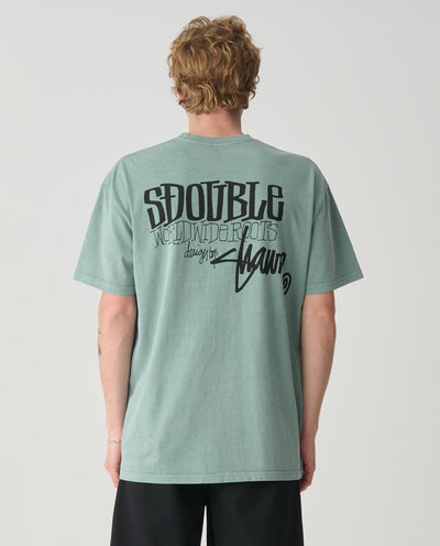 S/Double - World Wide Roots T-Shirt - Washed Sage T-Shirts S/Double