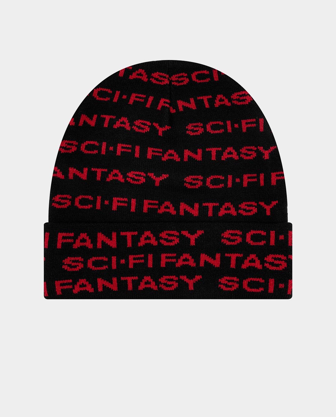 Si-Fi Fantasy - Repeat Logo Beanie - Black Beanie Sci-Fi Fantasy