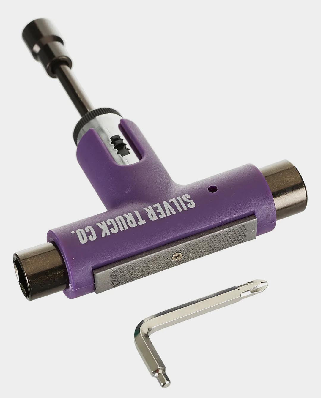 Silver - Ratchet Skate Tool - Purple/Grey Skate accessory Silver   