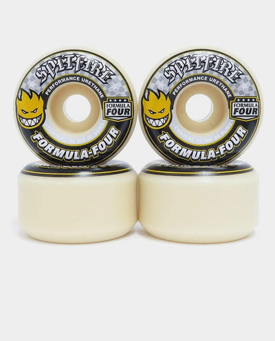 Spitfire - Formula 4 Conical Yellow Print 99d 52mm Wheel - Yellow Wheel Spitfire