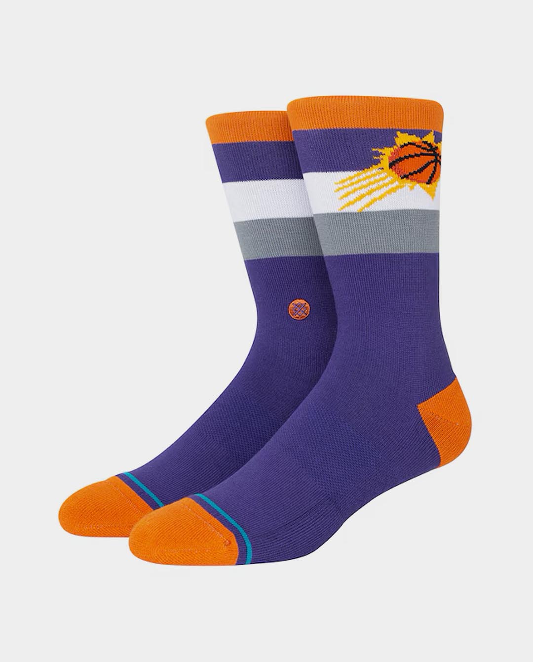 Stance - Suns NBA Crew Sock - Purple Socks Stance   