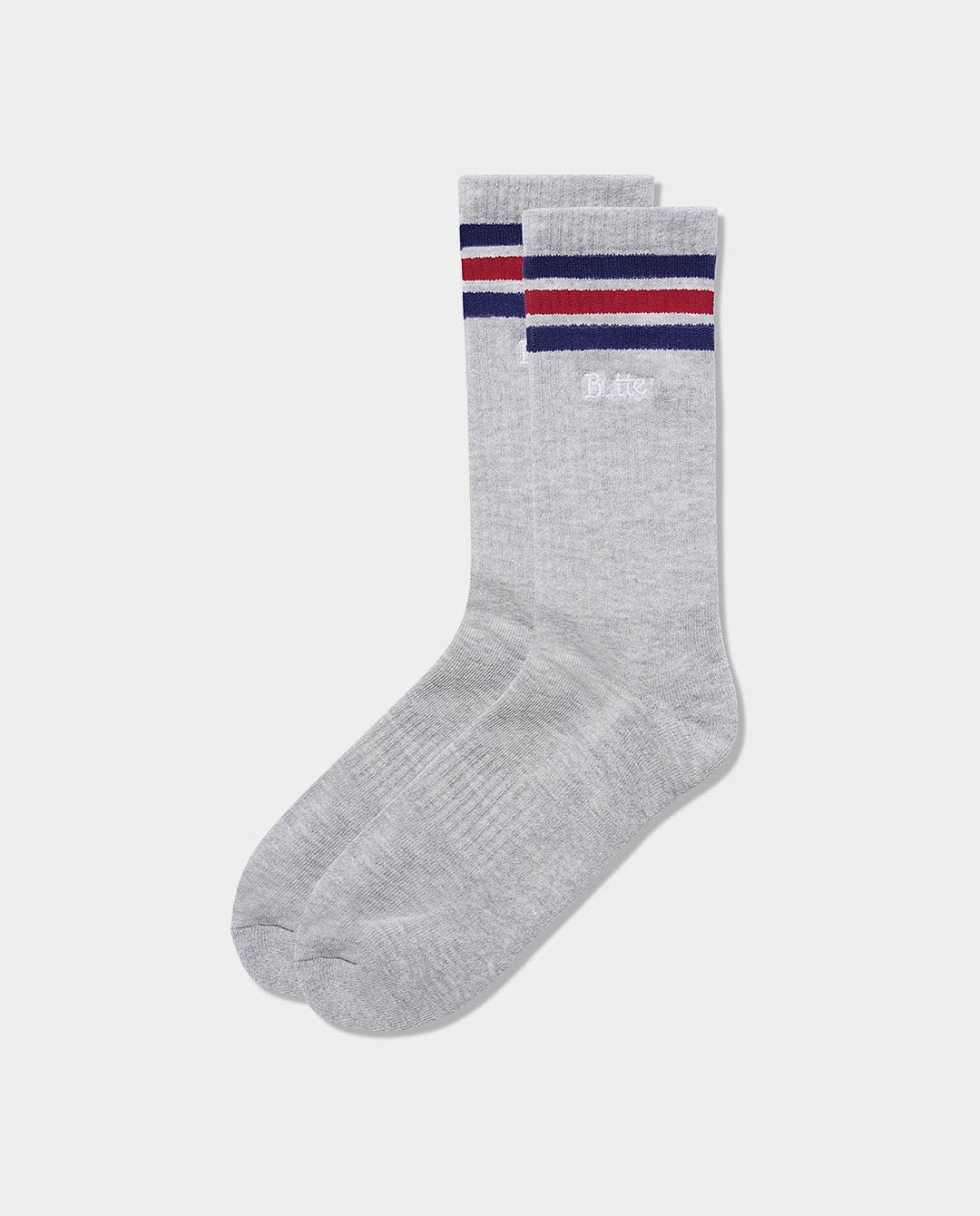 Butter Goods - Stripe Socks - Ash Grey Socks Butter Goods   