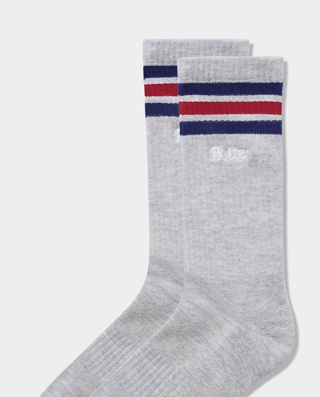 Butter Goods - Stripe Socks - Ash Grey Socks Butter Goods   