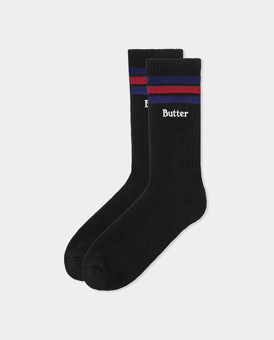 Butter Goods - Stripe Socks - Black Socks Butter Goods   