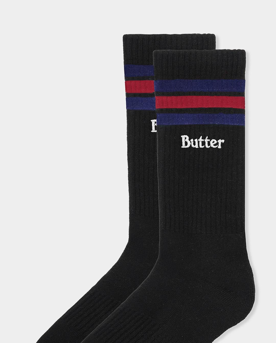 Butter Goods - Stripe Socks - Black Socks Butter Goods   