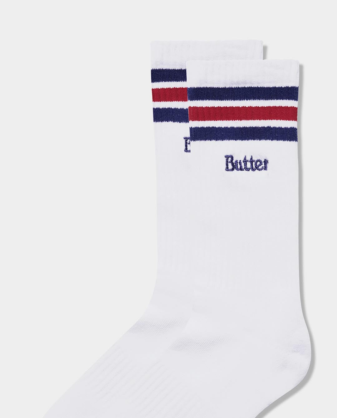 Butter Goods - Stripe Socks - White Socks Butter Goods   