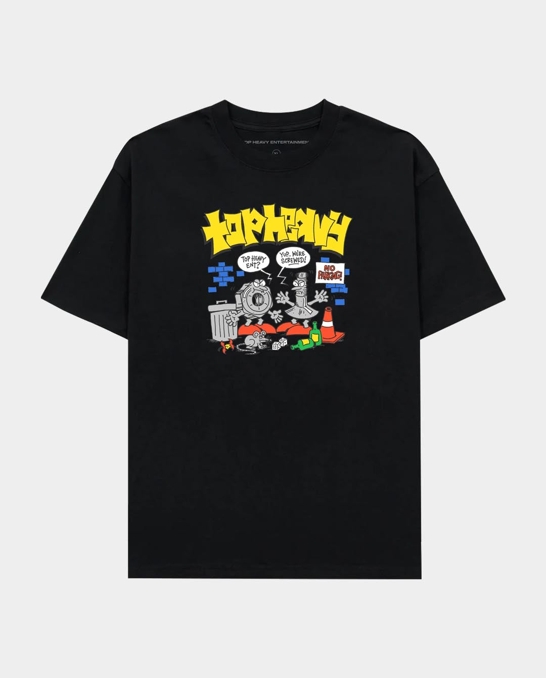 Top Heavy - Screwed T-Shirt - Black T-Shirts Top Heavy