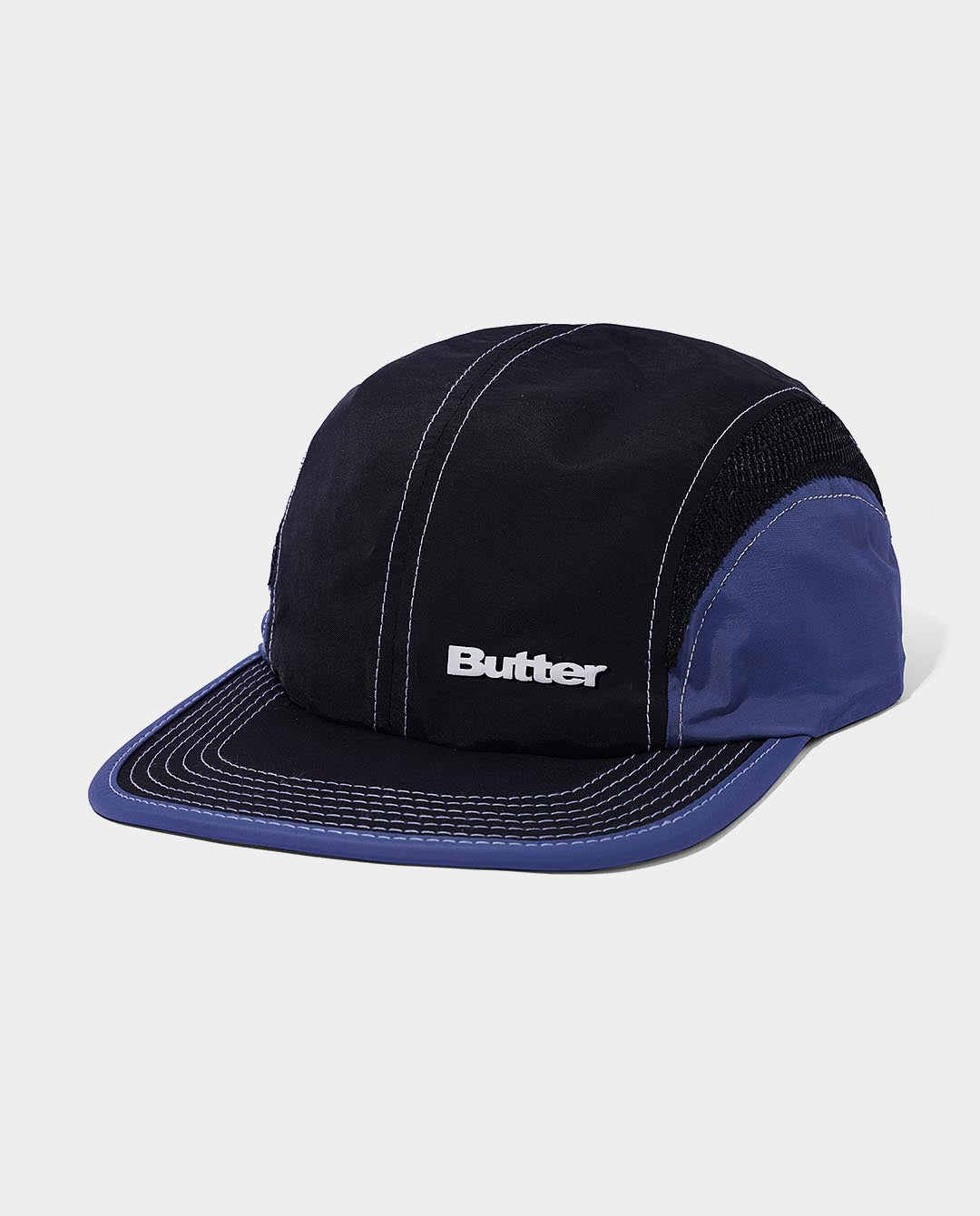 Butter Goods - Trail 4 Panel Hat - Black Hats Butter Goods   