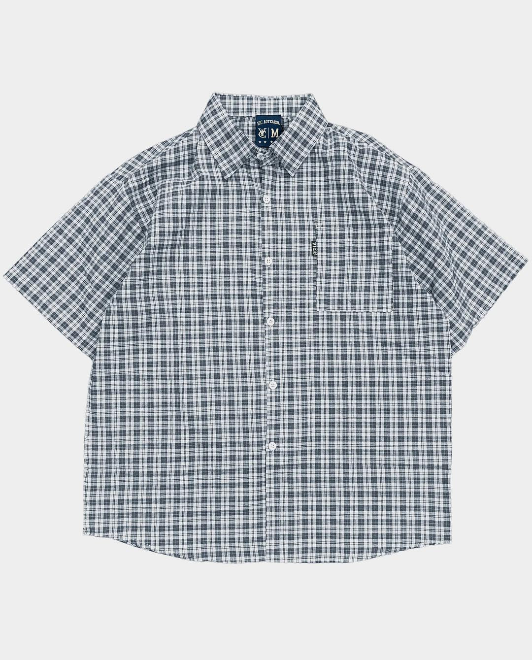 Vic - Bay Check Shirt - Blue Shirts Vic