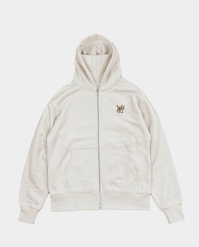 Vic - Heavyweight Zip Hood - Cream Hoodies Vic   