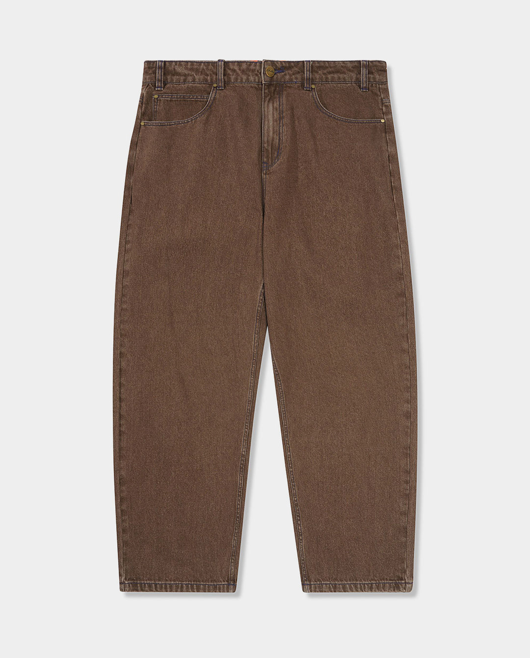 Butter Goods - Warped Denim Jeans - Washed Brown Pants Butter Goods