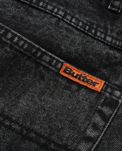 Butter Goods - Weathergear Denim Shorts - Faded Black Shorts Butter Goods