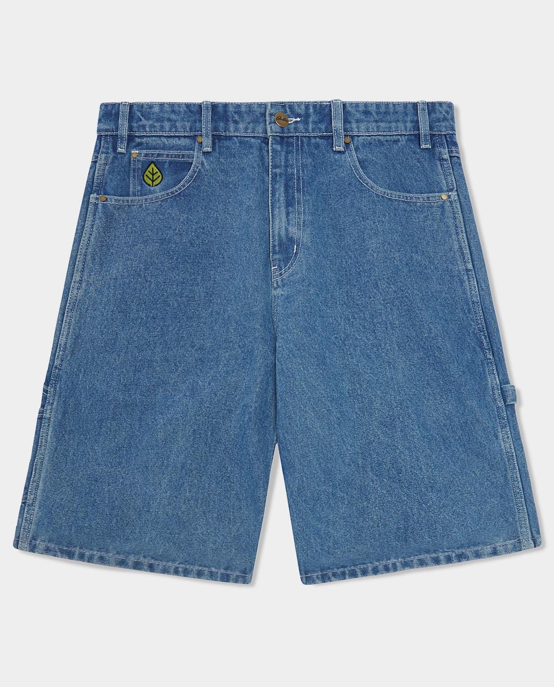 Butter Goods - Weathergear Heavyweight Denim Shorts - Mid Blue Shorts Butter Goods