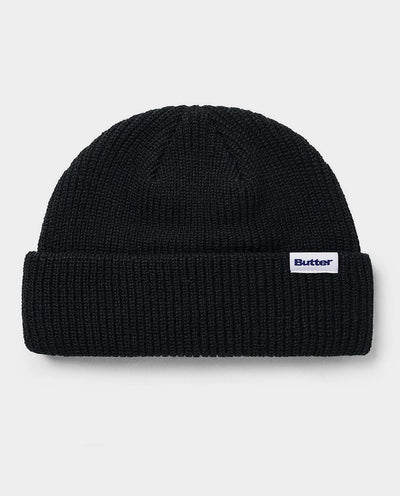 Butter Goods - Wharfie Beanie - Black Beanie Butter Goods