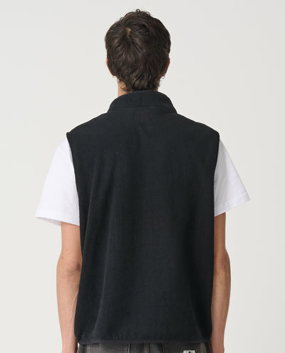 XLarge - 1/2 Zip Vest - Black Vests Xlarge