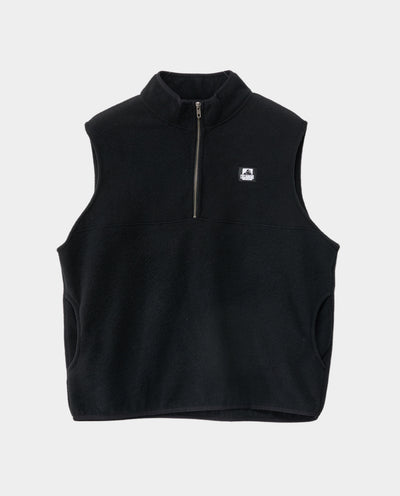 XLarge - 1/2 Zip Vest - Black Vests Xlarge