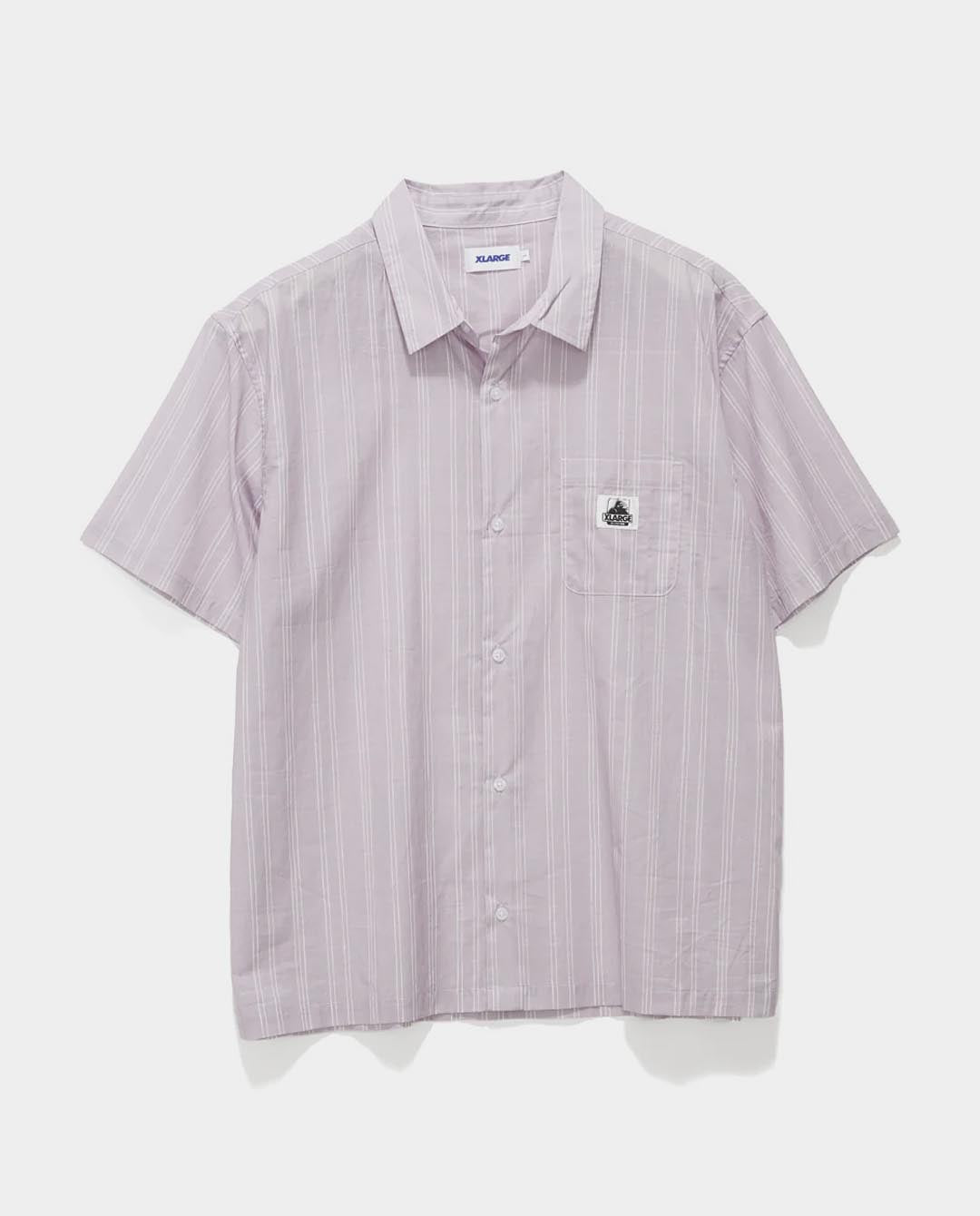 XLarge - Drawn Stripe Shirt - Steel Grey Shirts Xlarge