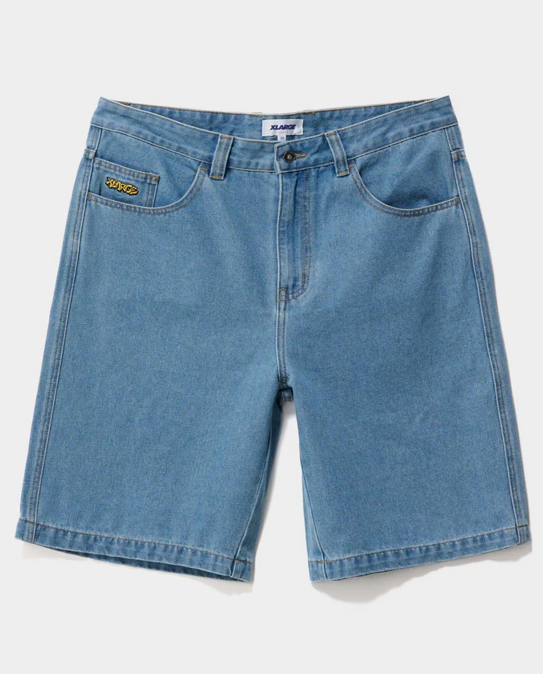 XLarge - Peace Man Bull Denim Short - Mid Blue Shorts Xlarge   