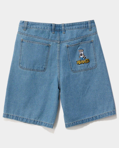 XLarge - Peace Man Bull Denim Short - Mid Blue Shorts Xlarge   