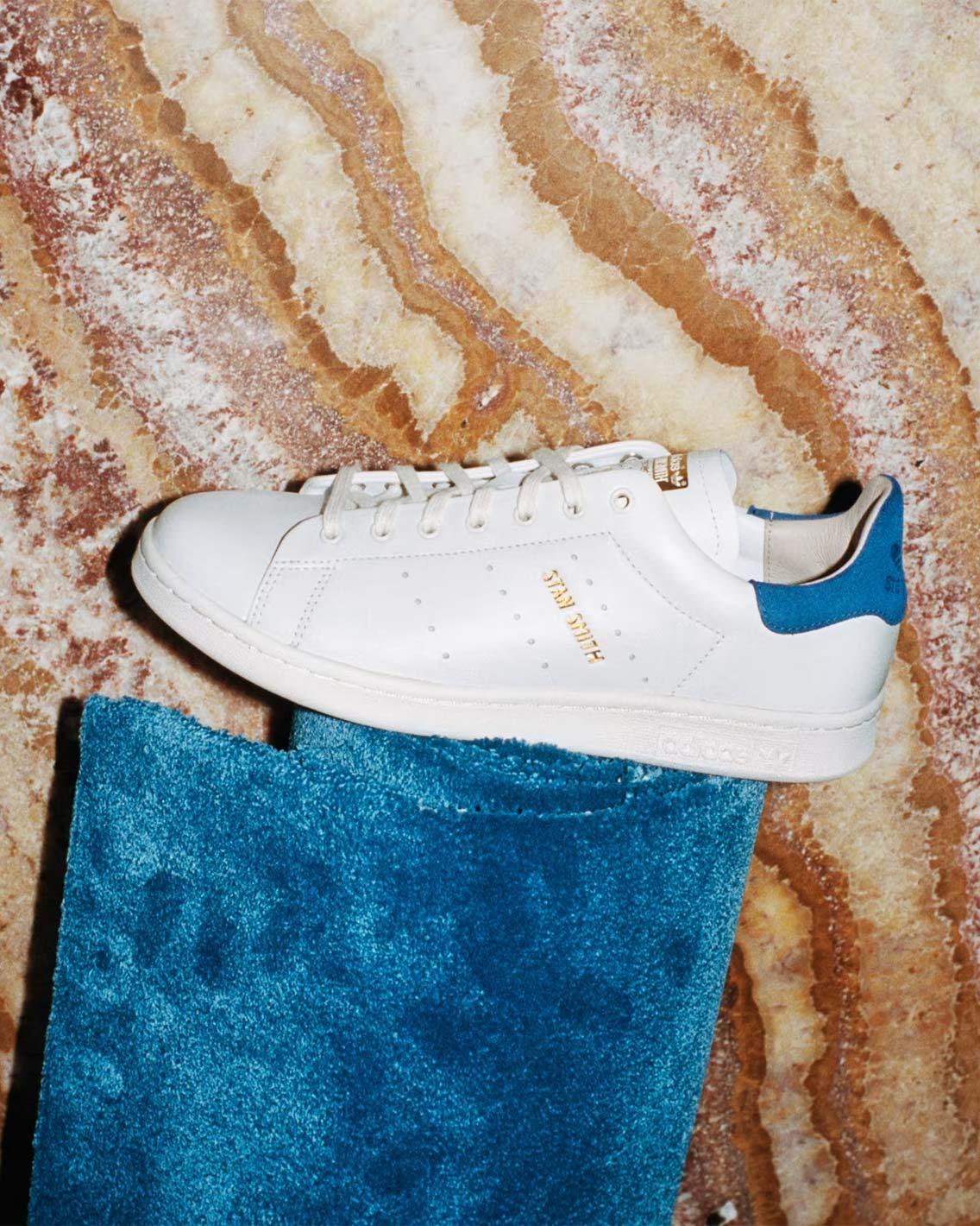 Adidas Originals - Stan Smith Lux - Off White / Cream / Blue Shoes Adidas Originals   