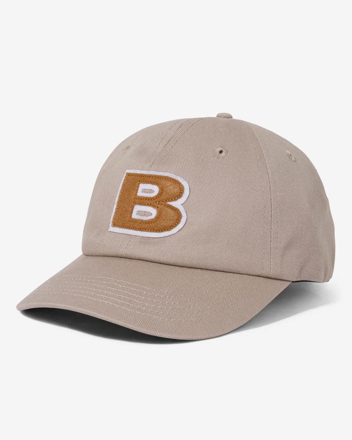 Butter Goods - B Logo 6 Panel Cap - Khaki Hats Butter Goods   