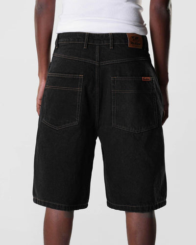 Butter Goods - Baggy Denim Shorts - Washed Black Shorts Butter Goods   