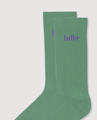 Butter Goods - Basic Socks - Sage Socks Butter Goods   