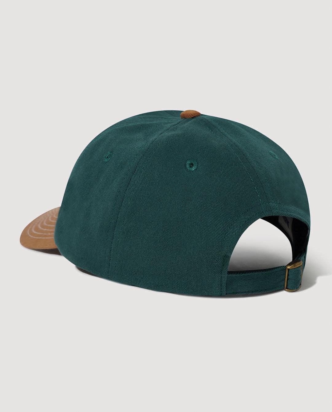 Butter Goods - Big Apple 6 Panel Cap - Forest / Brown Hats Butter Goods   