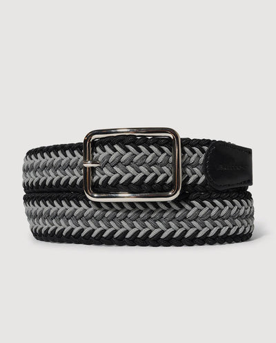 Butter Goods - Braided Belt - Black / Grey Belts Butter Goods   