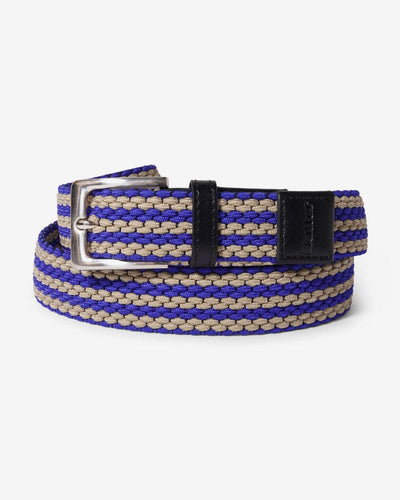 Butter Goods - Braided Belt - Navy / Cream Belts Butter Goods   